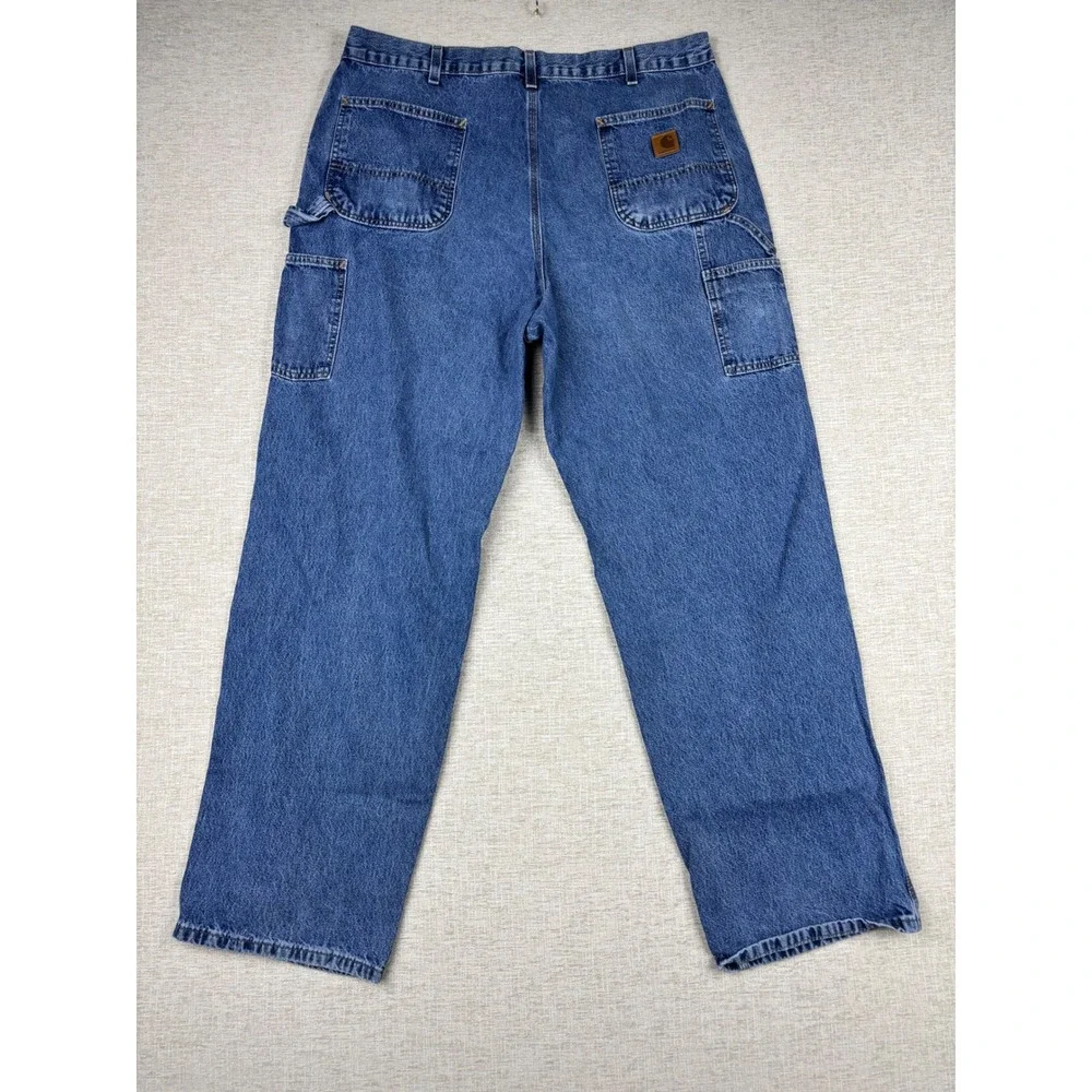 Carhartt B13-DPS Men's 40x34 Original Dungaree Fit Carpenter Blue Denim Jeans